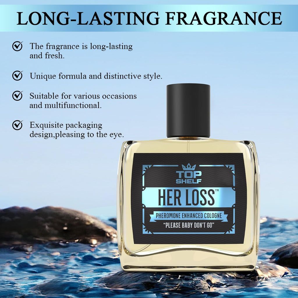 Fugit Her Loss Cologne for Men – Pheromone-Infused, 1.7 oz Travel Set | Modern Men’s Fragrance