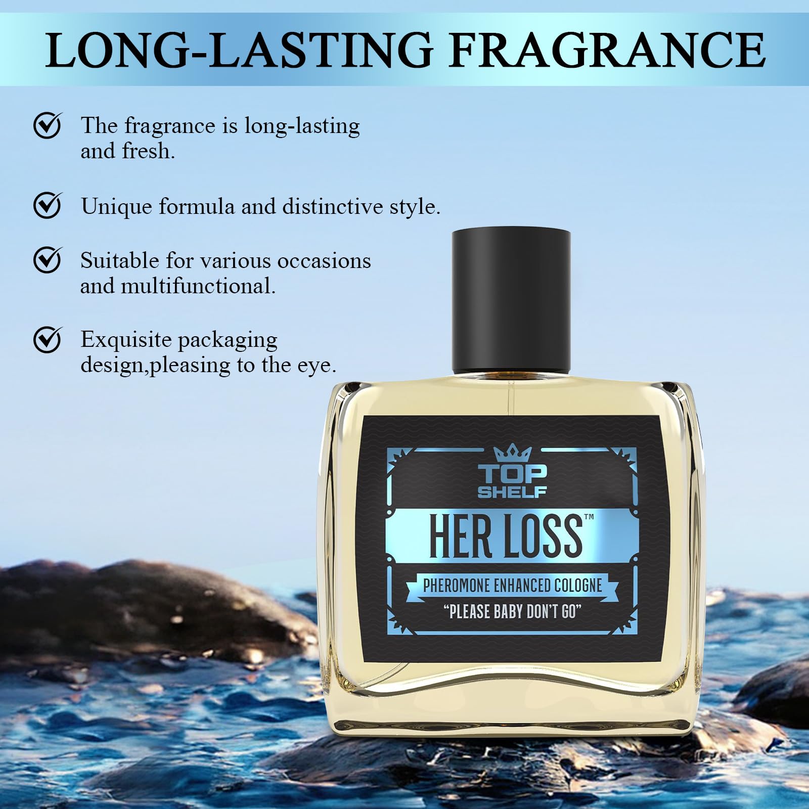 Fugit Her Loss Cologne for Men – Pheromone-Infused, 1.7 oz Travel Set | Modern Men’s Fragrance