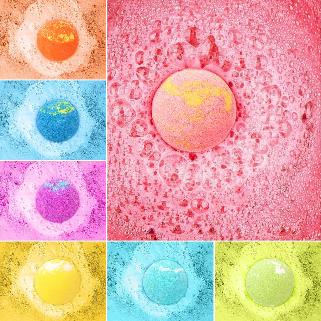 FUNCREVITY Kids Bath Bombs with Toys Inside – Safe Handmade Bubble Bath