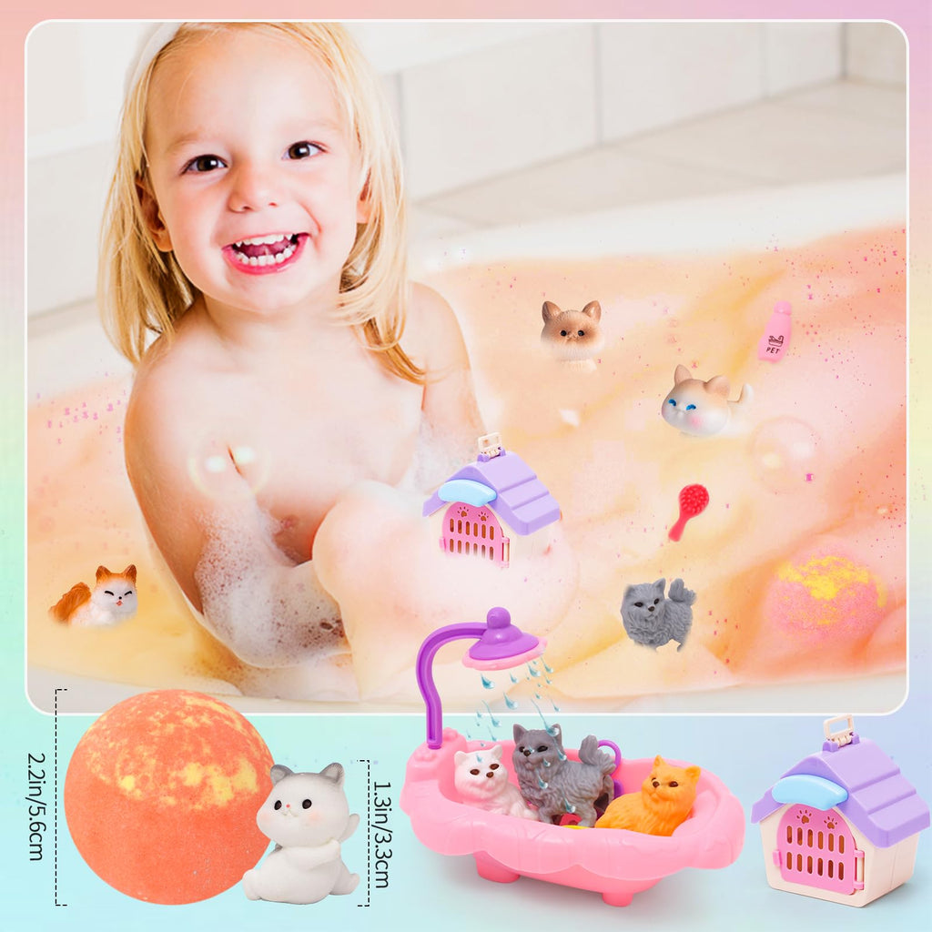 FUNCREVITY Kids Bath Bombs with Surprise Inside – Toys in Every Fizzy Ball Gift Set