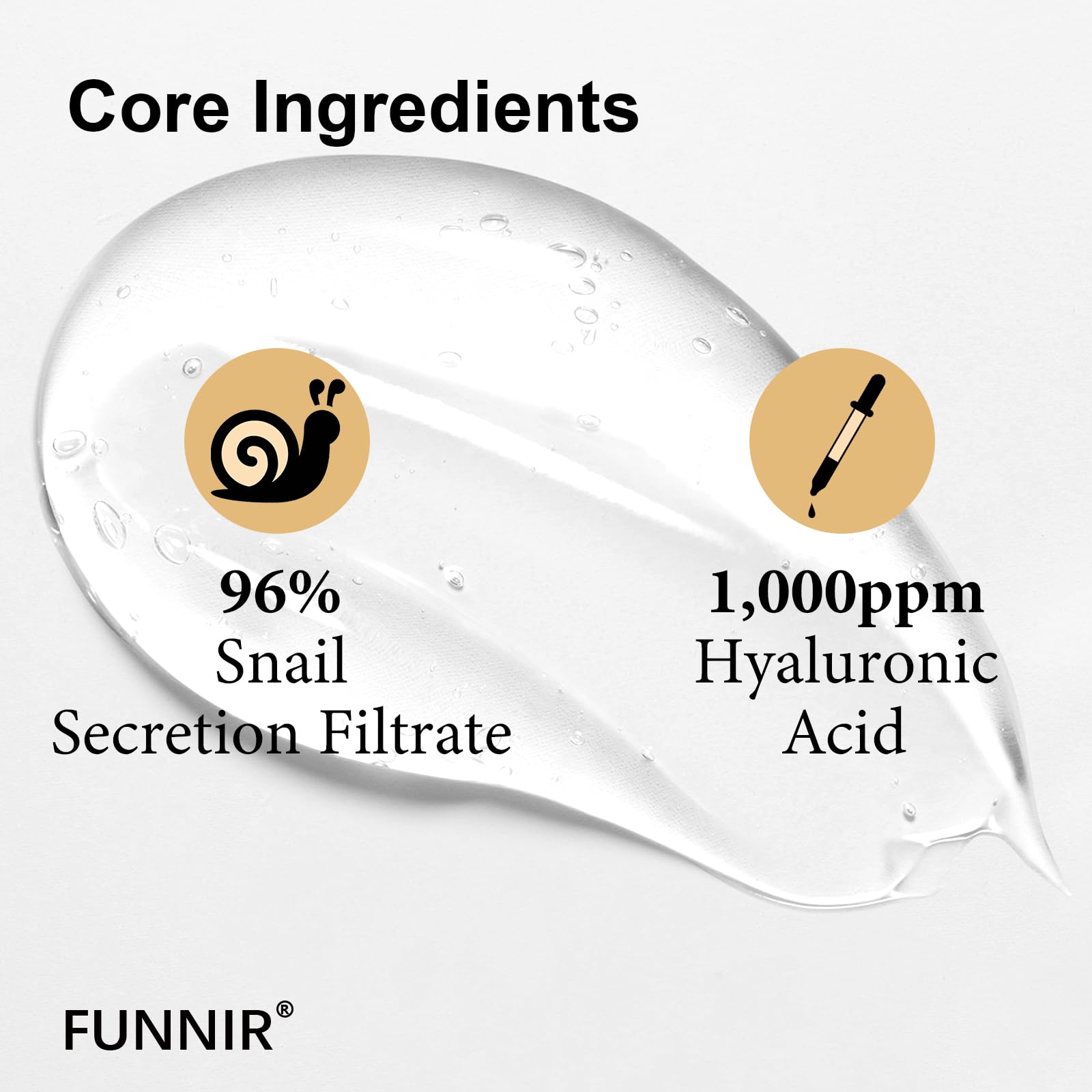 FUNNIR Snail Mucin 96% Essence – Lightweight Hydration Serum for All Skin Types