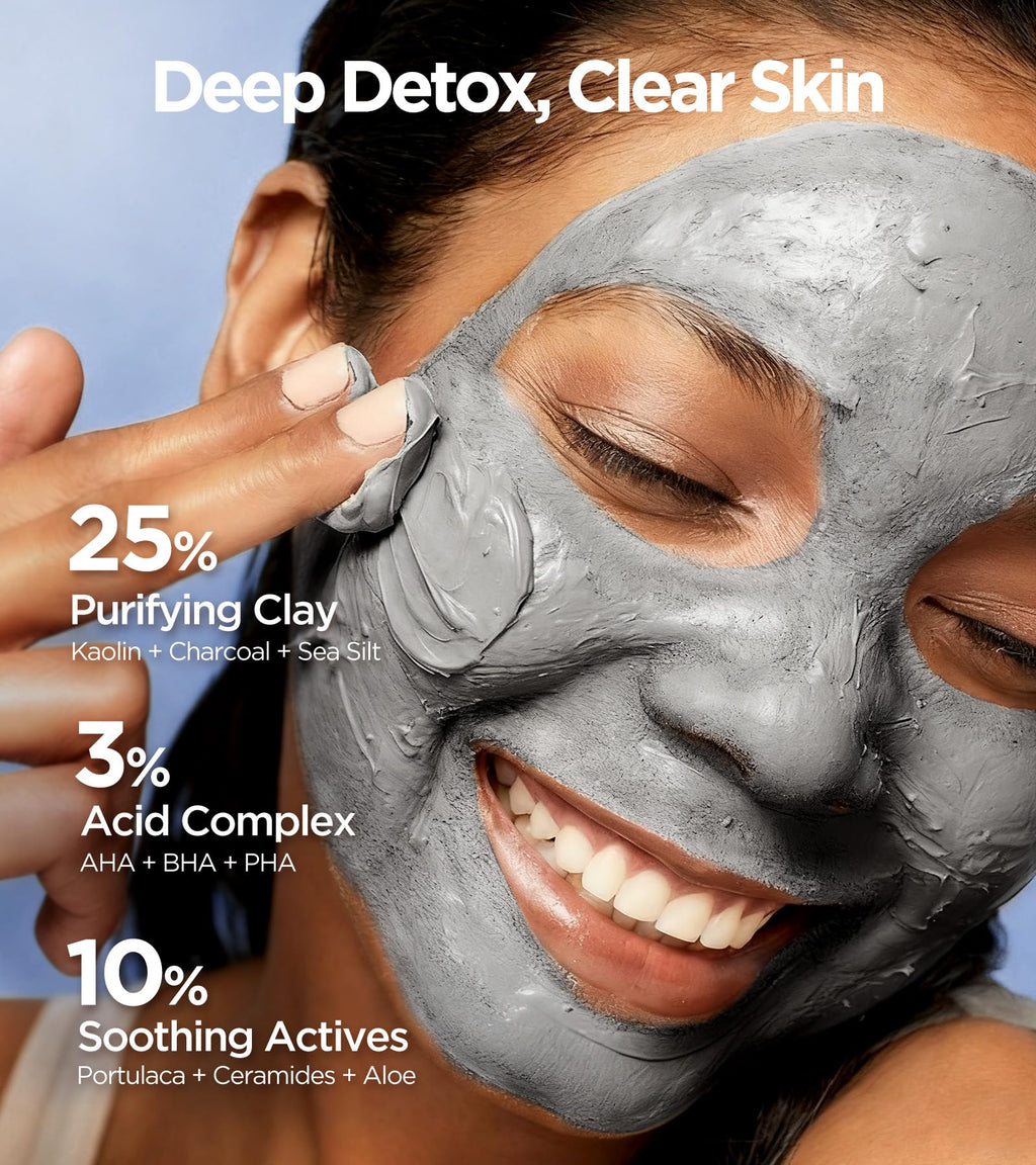 FunRoyal Glow Masks Set – Deep Detox Clay Mask + Overnight Hydration Mask with 10% Collagen