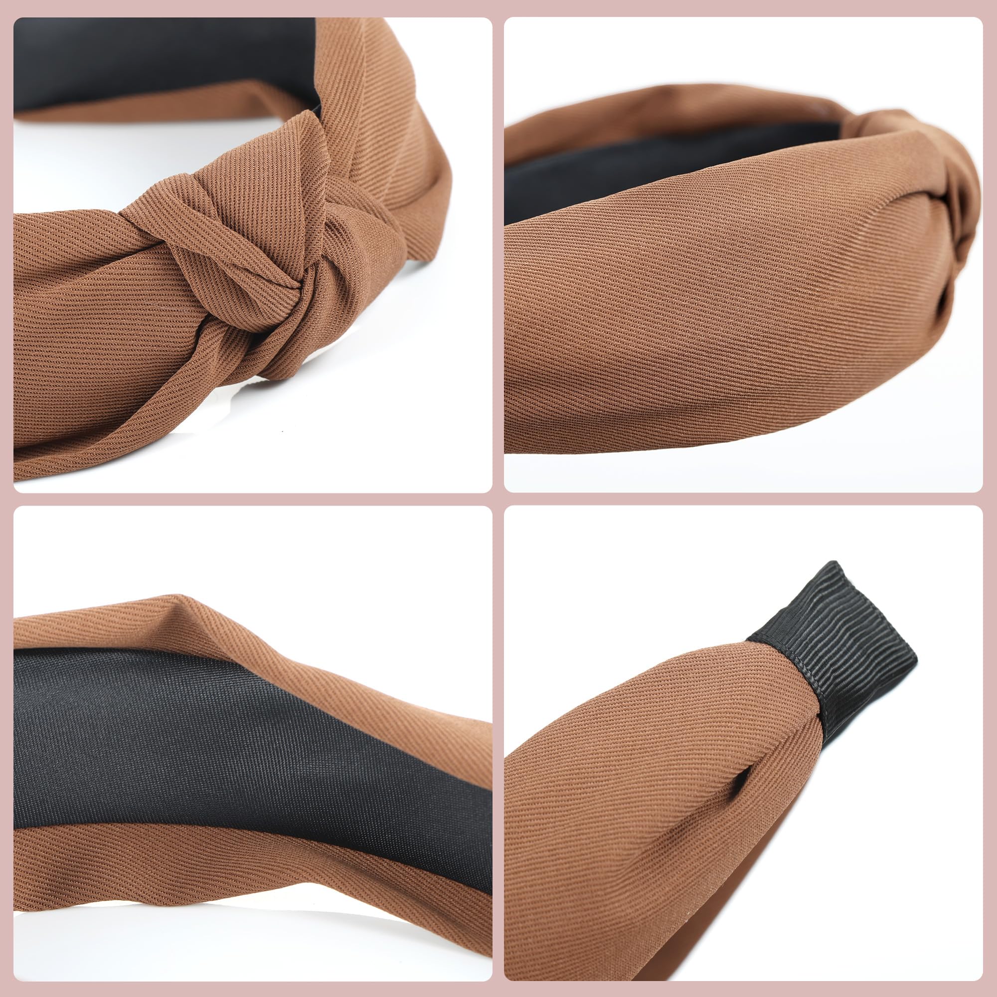 Funtopia Headbands for Women – 9-Piece Leopard Print Knot Headbands Set