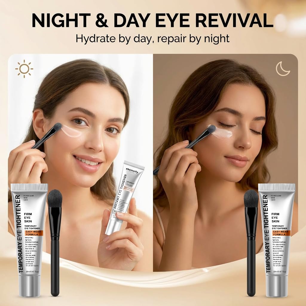 Fuputo Perfection Eye Tightener Cream – Instant Firming Eye Care (2PCS with 2 Brushes)