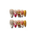 FURNUNUBI Handmade Almond Press-On Nails – 3D Saturn Jewel, Ombre & White French Tip