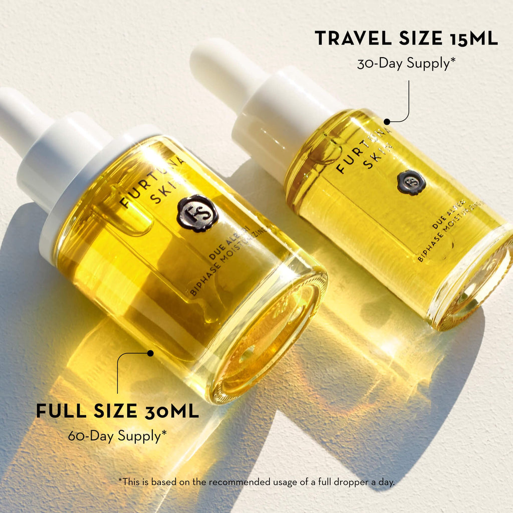 Furtuna Skin Biphase Moisturizing Oil – Hydration, Plumping & 360° Protection for Face, Neck & Décolletage | Vegan & Cruelty-Free