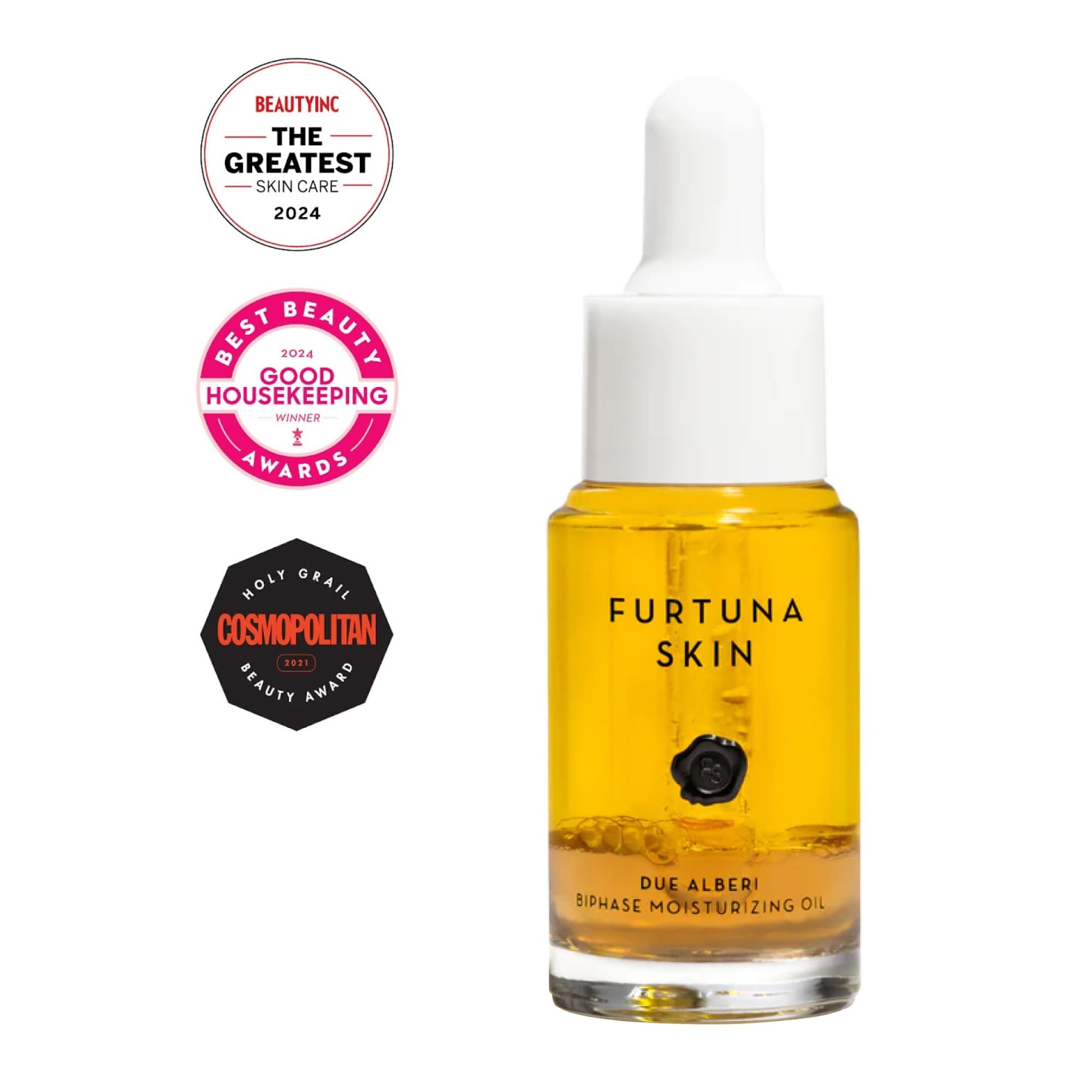 Furtuna Skin Biphase Moisturizing Oil – Hydration, Plumping & 360° Protection for Face, Neck & Décolletage | Vegan & Cruelty-Free