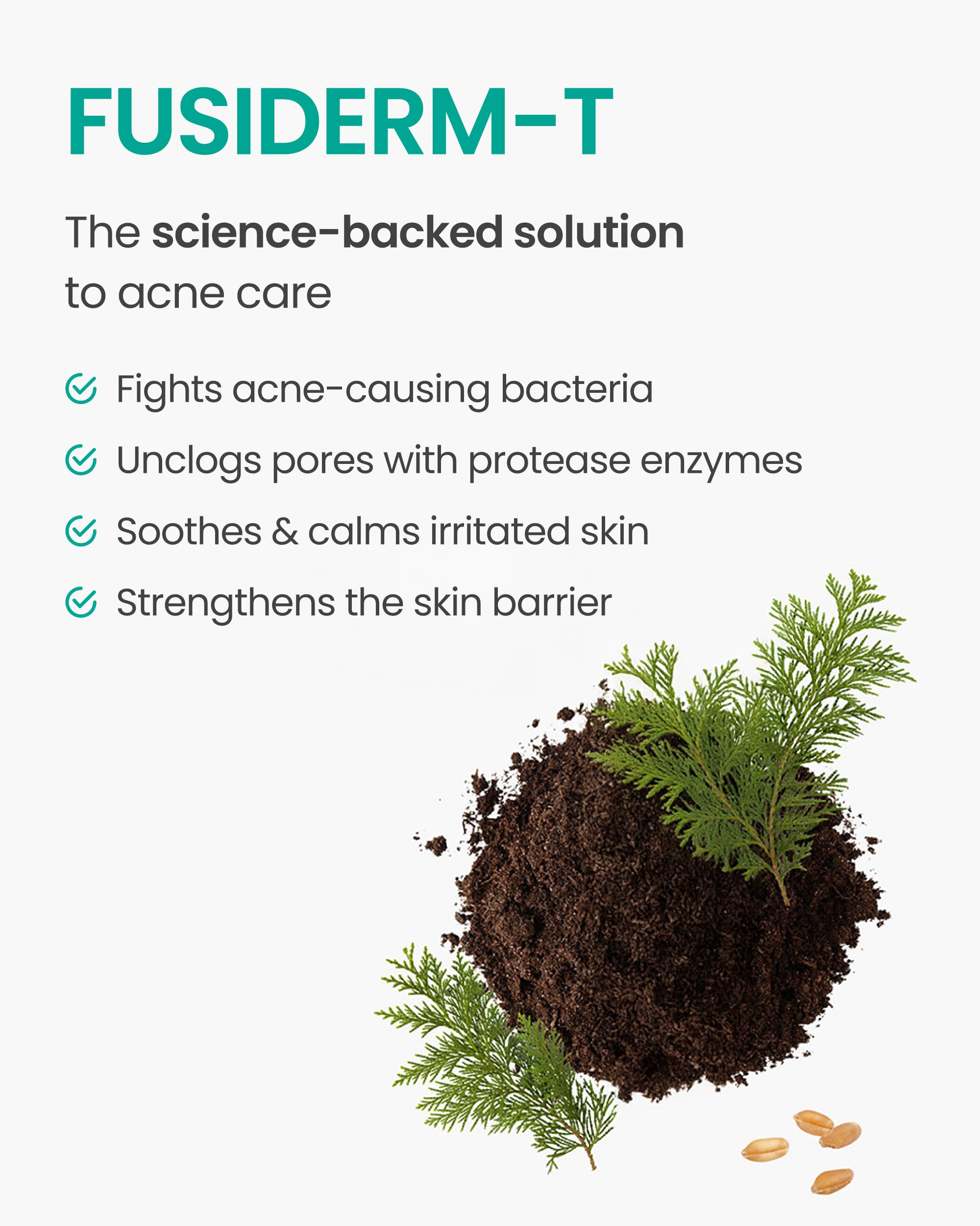 FUSIDYNE Derma Trouble Balancing AC 3 Step Kit – Soothing, Sebum-Control for Blemish-Prone Skin