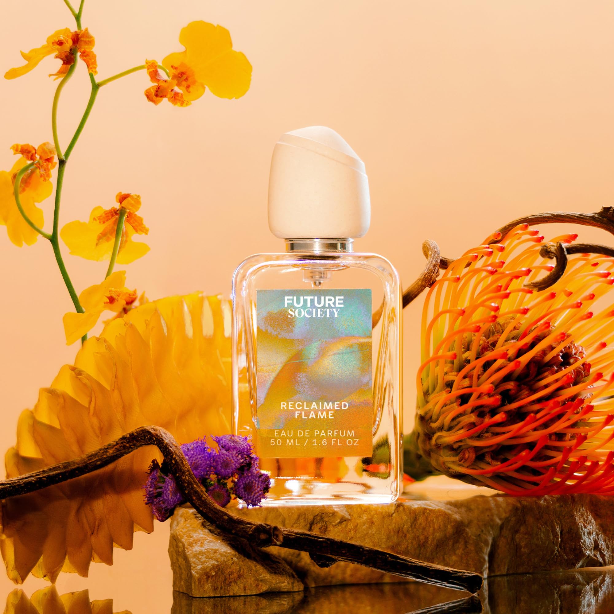 Future Society Reclaimed Flame Perfume – Rich Citrus Eau de Parfum with Bergamot, Grapefruit & Eucalyptus | Unisex 50ml