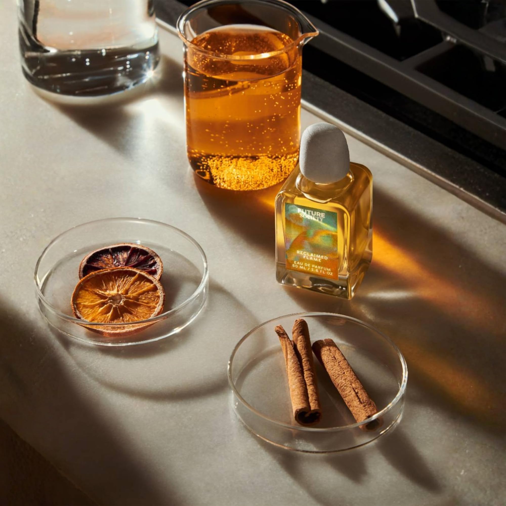 Future Society Reclaimed Flame Perfume – Rich Citrus Eau de Parfum with Bergamot, Grapefruit & Eucalyptus | Unisex 50ml