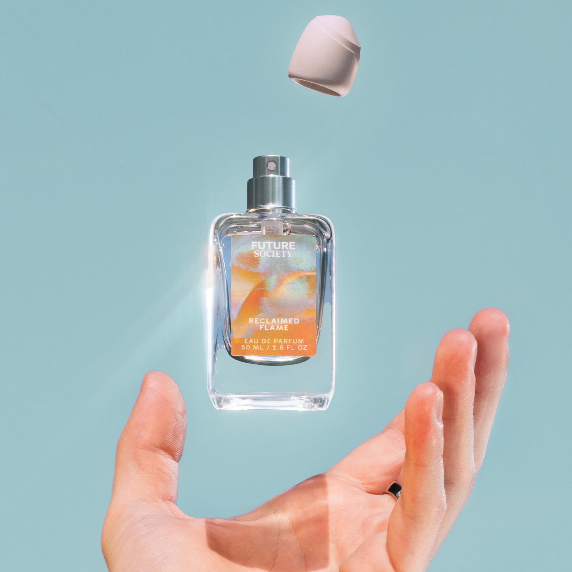 Future Society Reclaimed Flame Perfume – Rich Citrus Eau de Parfum with Bergamot, Grapefruit & Eucalyptus | Unisex 50ml
