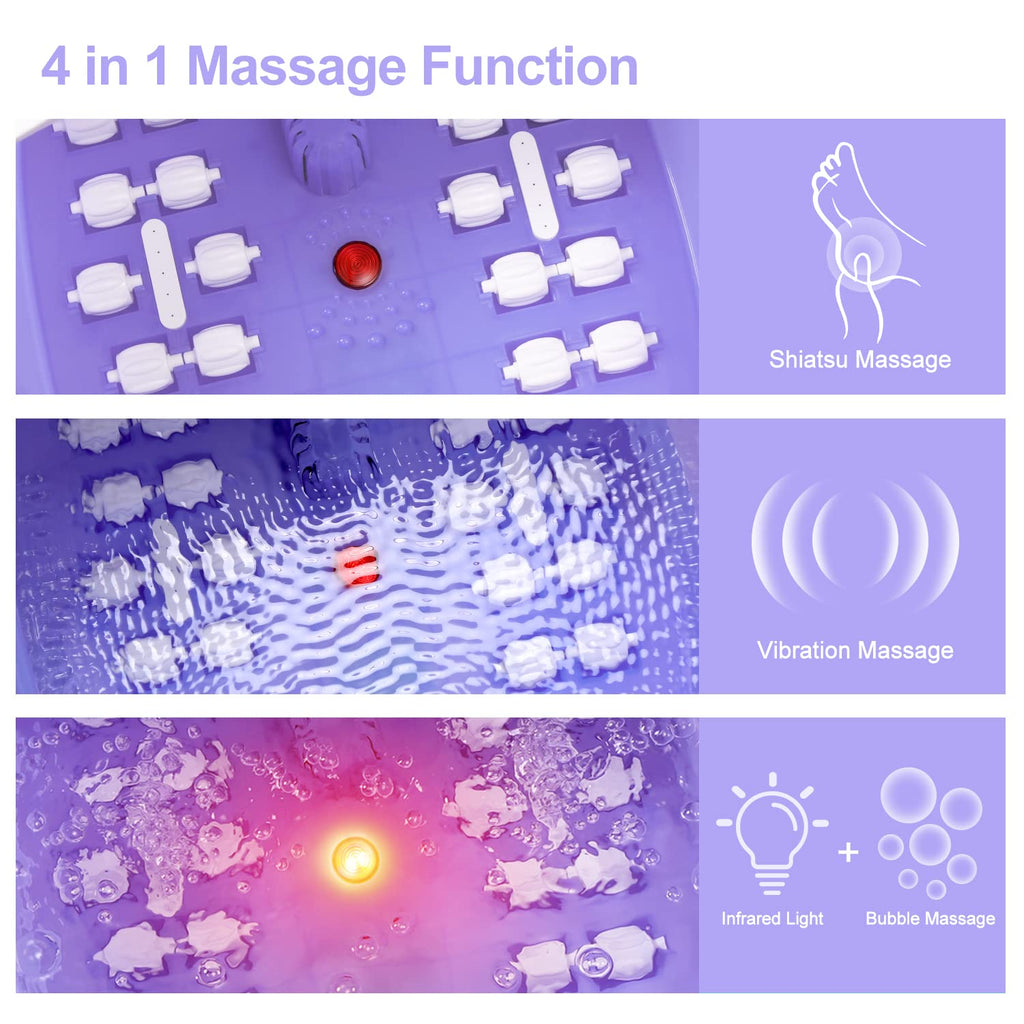 FutureCare Foot Spa Bath Massager – Heat, Bubbles, Vibration & Tea Tree Oil Soak