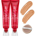 FV 2 Pack Waterproof Foundation – Matte Finish, Medium Coverage in Toffee (1.05 fl oz)