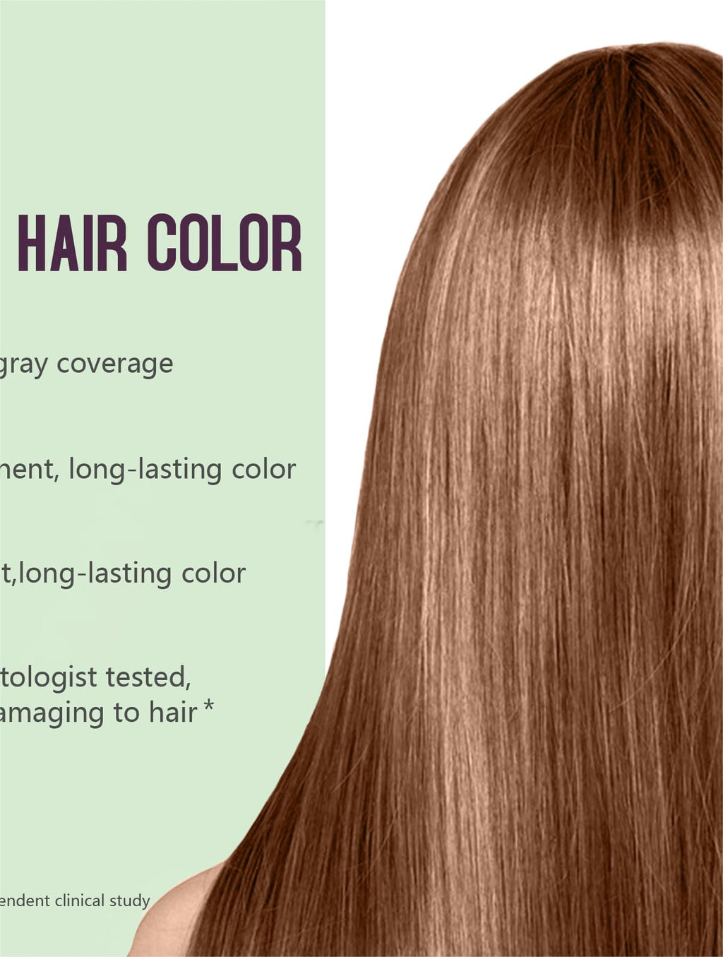 Fvquhvo Light Brown Hair Dye Shampoo – 3-in-1 Coconut Color for Quick, Gentle Hair Color