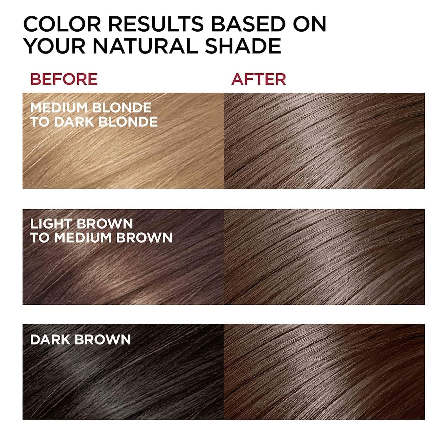 Fvquhvo Hair Dye Shampoo 3 in 1 – Coffee Brown, 16.9 oz
