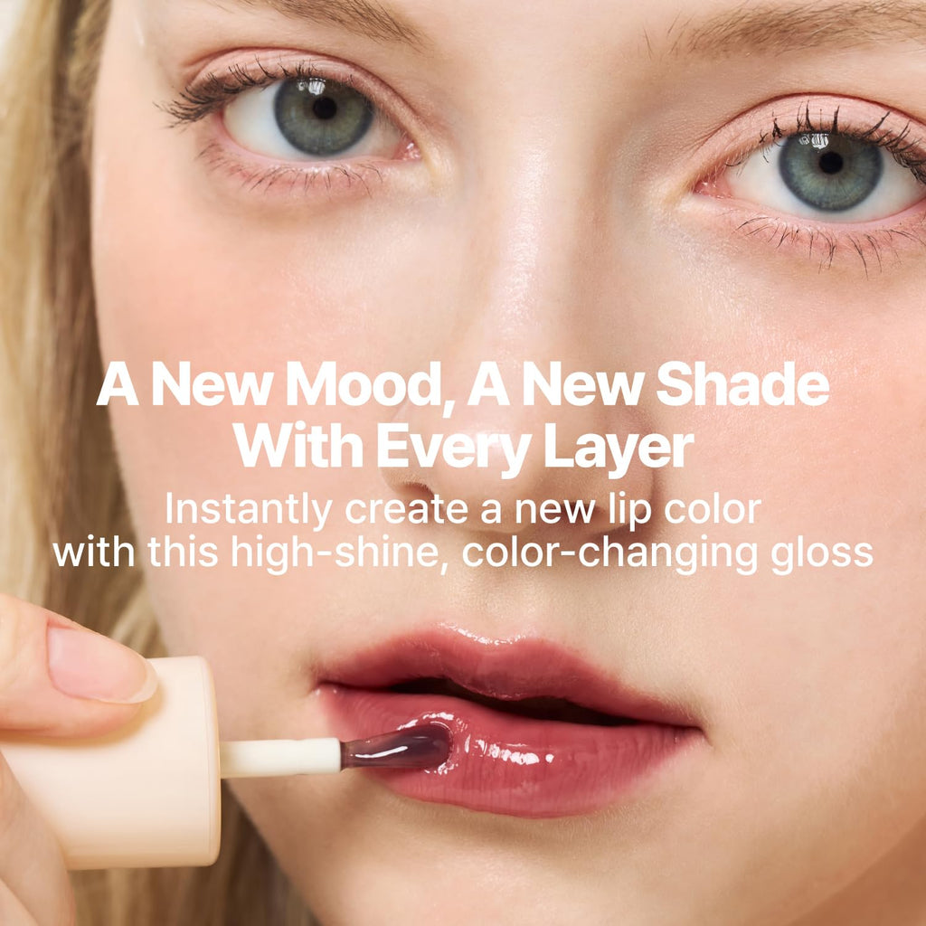 fwee 3D Changing Gloss 02 Scene Lavender – Color-Changing Lip Gloss, Layering Gloss, Long-Lasting & Plumping | 5.6g
