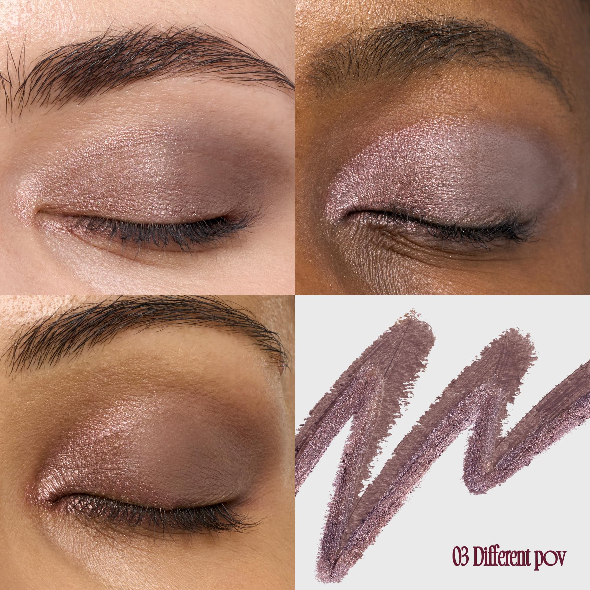 fwee Long-Lasting Dual Coloring Stick Eye Shadow – Grey Shimmer | All-in-One Multi-Use Eye Makeup (1.2g)