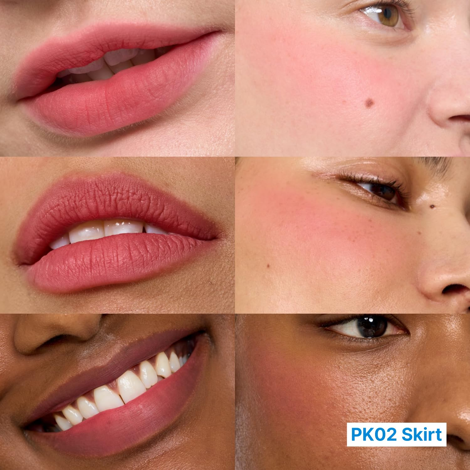 fwee Blurry Pudding Pot + Keychain Set – Airbrushed Blush & Lip, Buildable Pigment, Lightweight, Soft Matte Finish (Skirt Peachy Pink) 0.17 oz