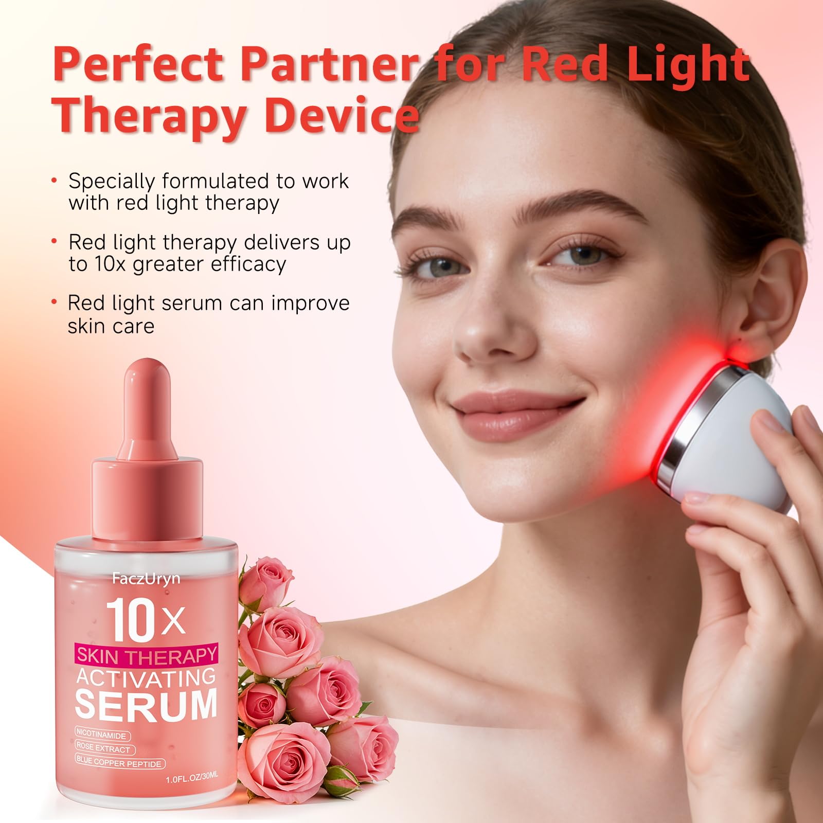 Fymiox Red Light Therapy Serum – Hydrating Activation for the Face, 1.0 oz