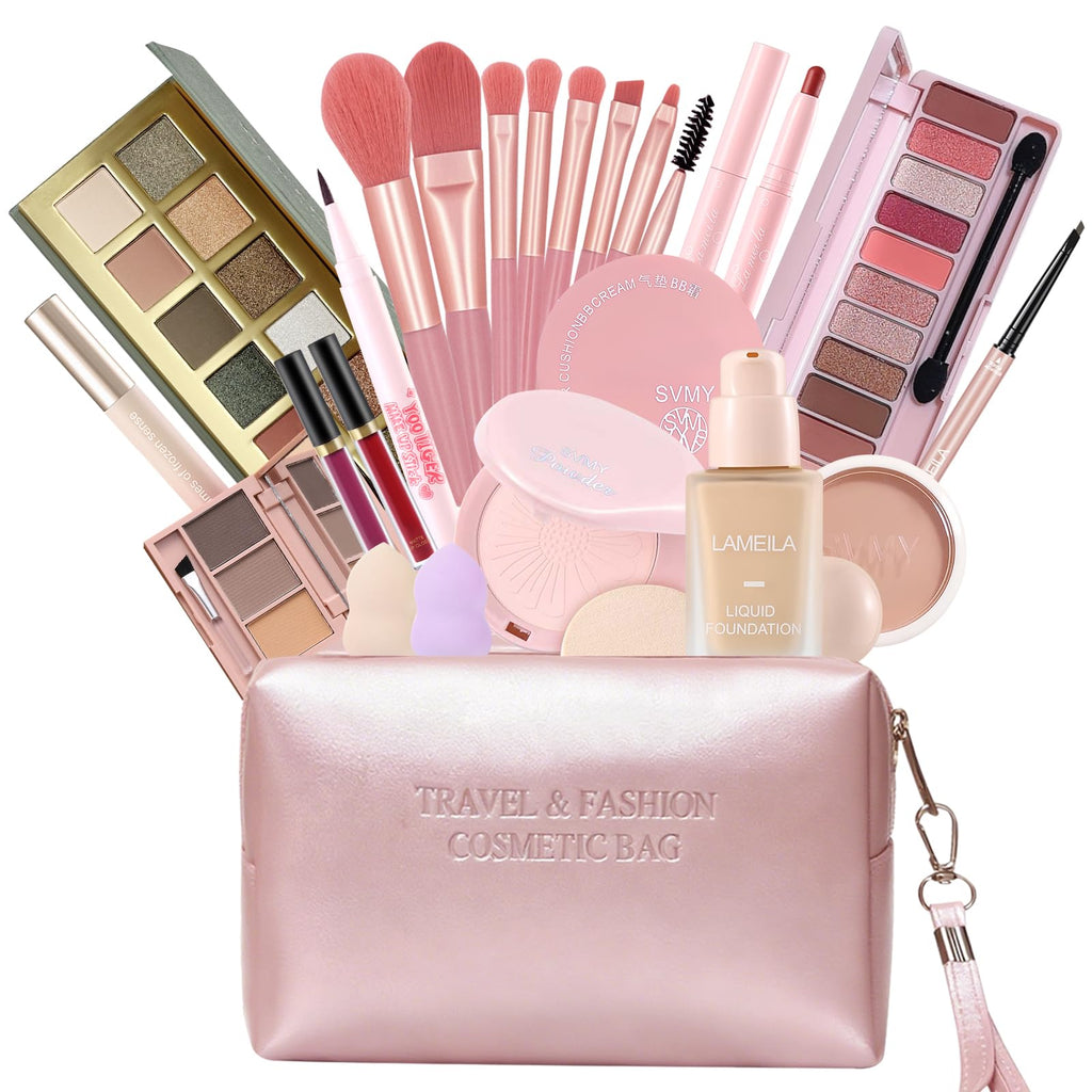 Fynqwor Valentines Day Gift Makeup Kit – 25-Piece All-In-One Set