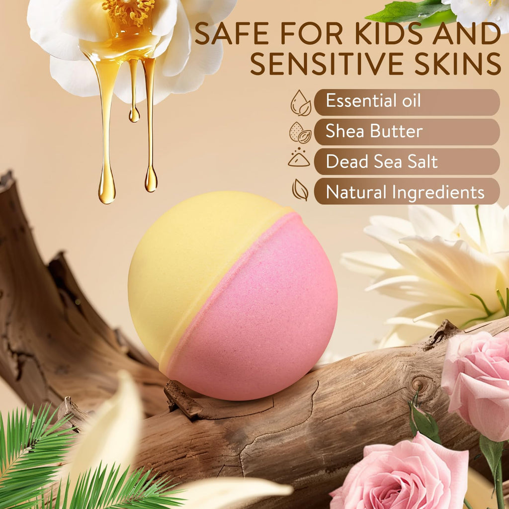 Fyo Tizmo Bath Bombs Gift Set – 20 Pcs, 10 Scents, Shea Butter