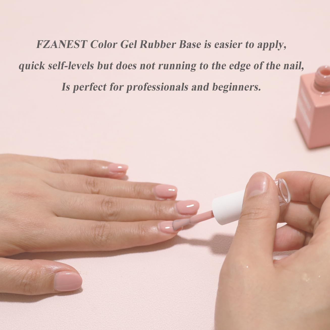 FZANEST Rubber Base Gel Polish Kit – 6x7.5ml Builder Gel