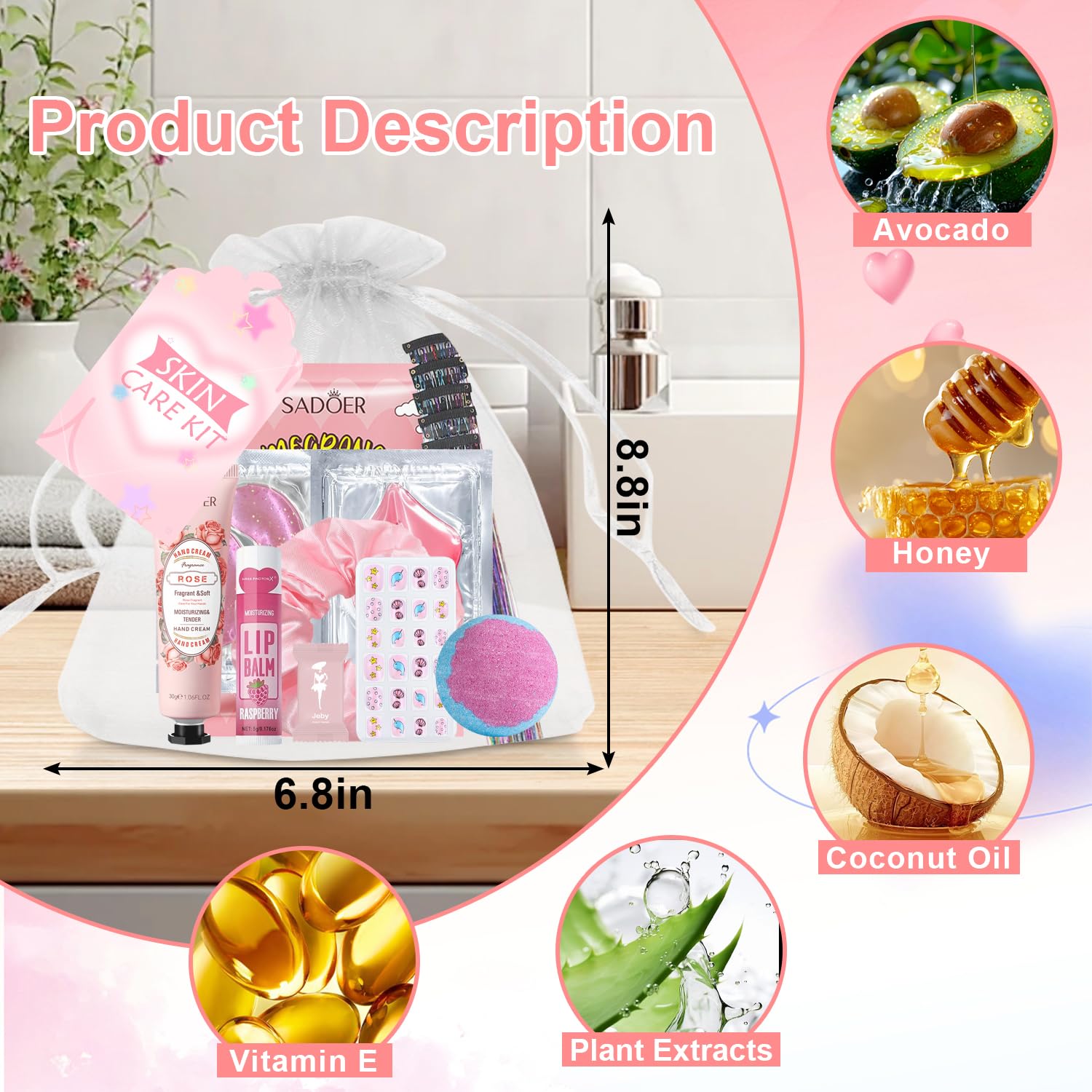 GADMLURY 144 PCS Spa Party Supplies Kit for Girls and Women – Facial Masks, Hand Creams, Lip Balms & More