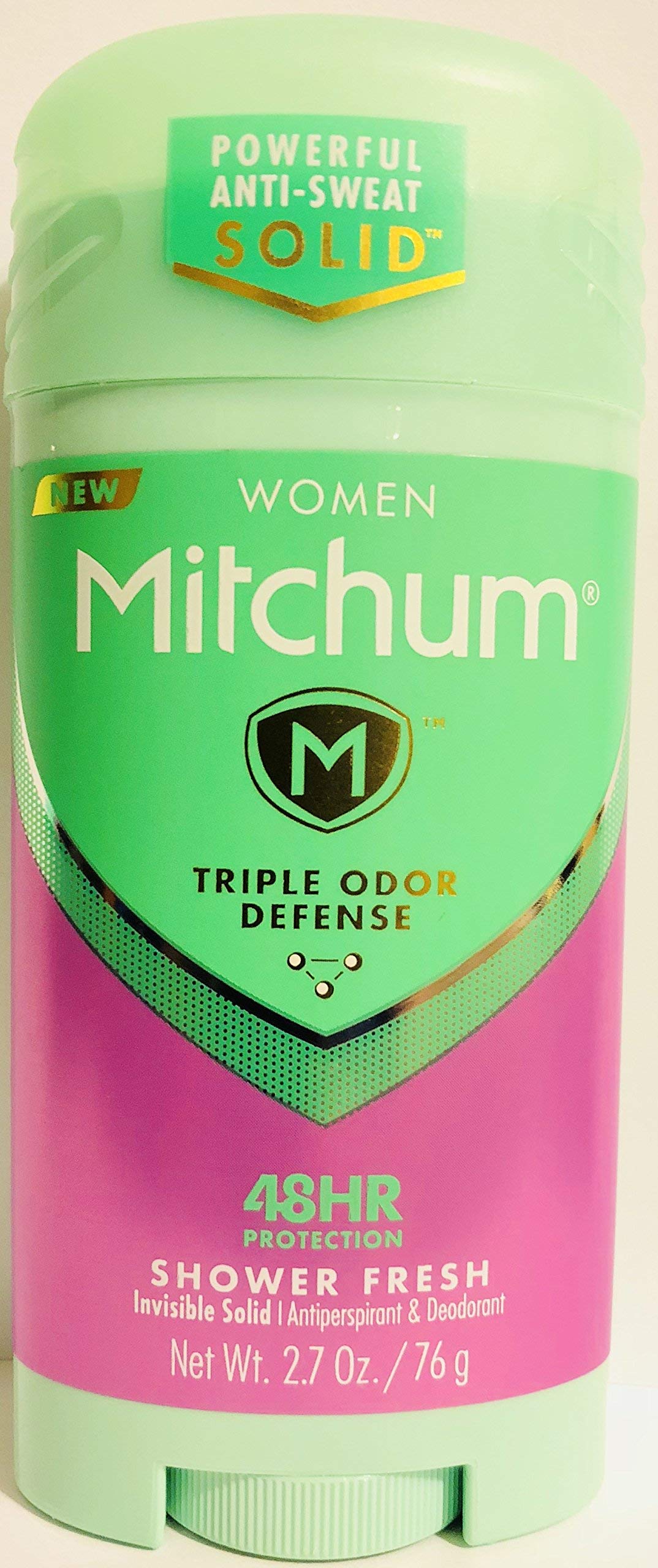 Gafalr Mitchum Shower Fresh Invisible Solid Antiperspirant for Women — Pack of 2 Sticks