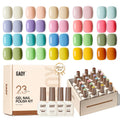 GAOY 23-Pcs Gel Nail Polish Kit – Pastel Macaron Colors with Glossy & Matte Top Coats, Base Coat, DIY Gel Nails