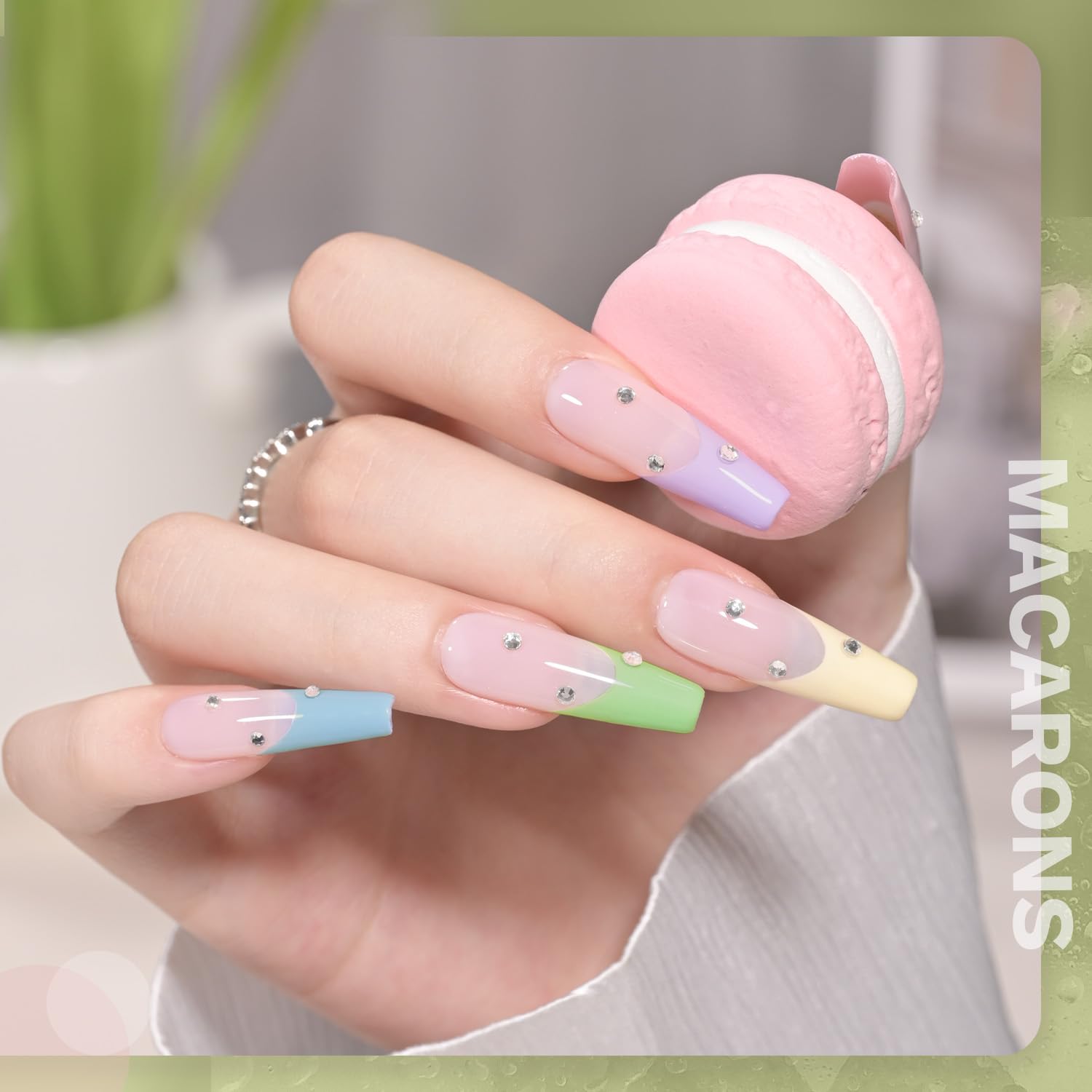 GAOY Pastel Pink Blue Gel Nail Polish Set - 6 Colors for Home or Salon