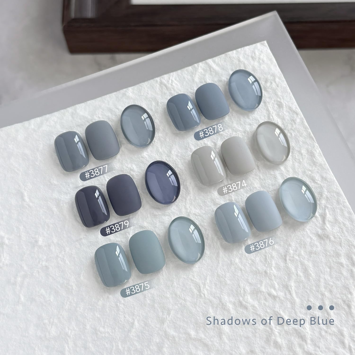 GAOY Blue Ashes Gel Nail Polish – 6-Color DIY Gel Set for Home and Salon