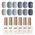 GAOY Blue Ashes Gel Nail Polish – 6-Color DIY Gel Set for Home and Salon