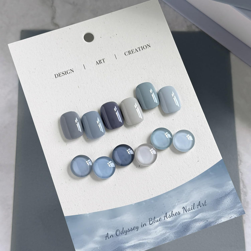 GAOY Blue Ashes Gel Nail Polish – 6-Color DIY Gel Set for Home and Salon