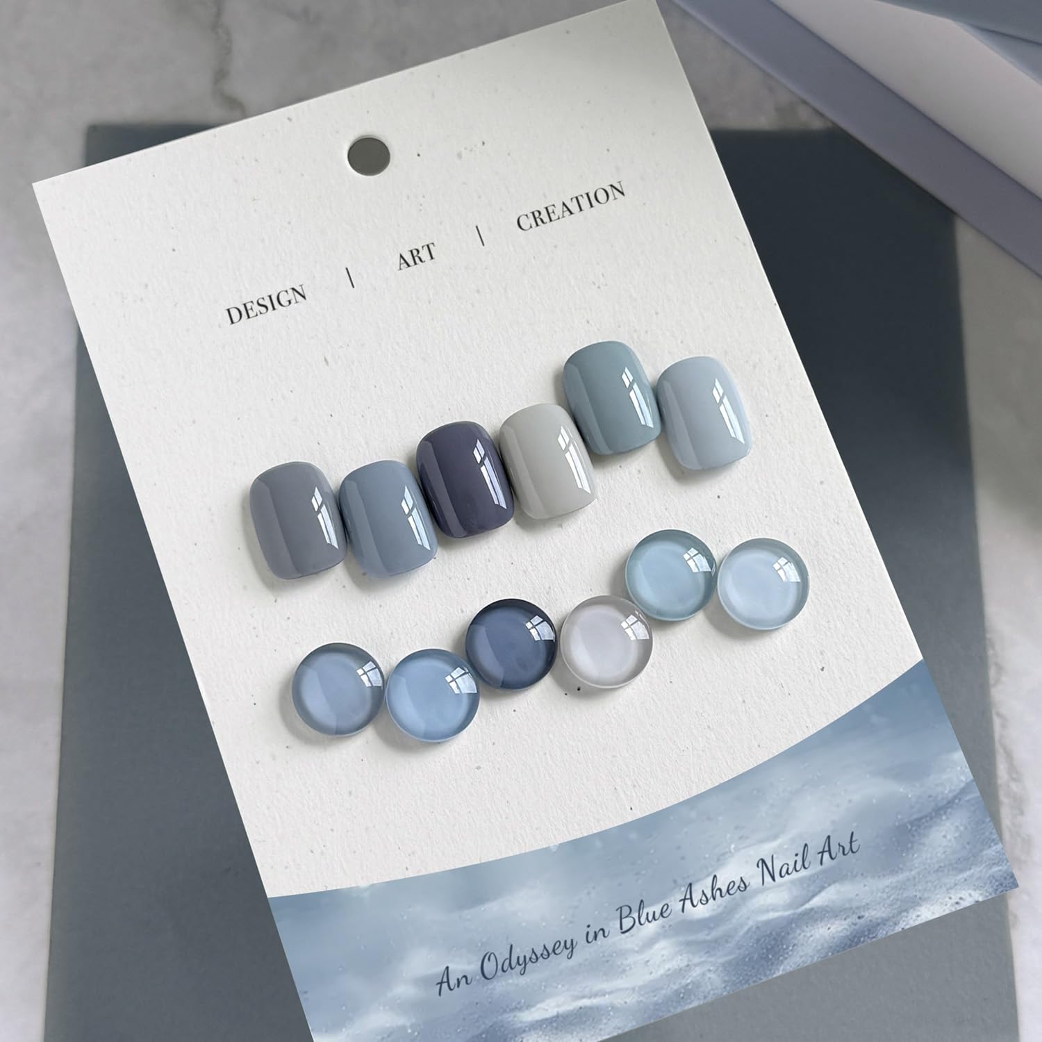 GAOY Blue Ashes Gel Nail Polish – 6-Color DIY Gel Set for Home and Salon