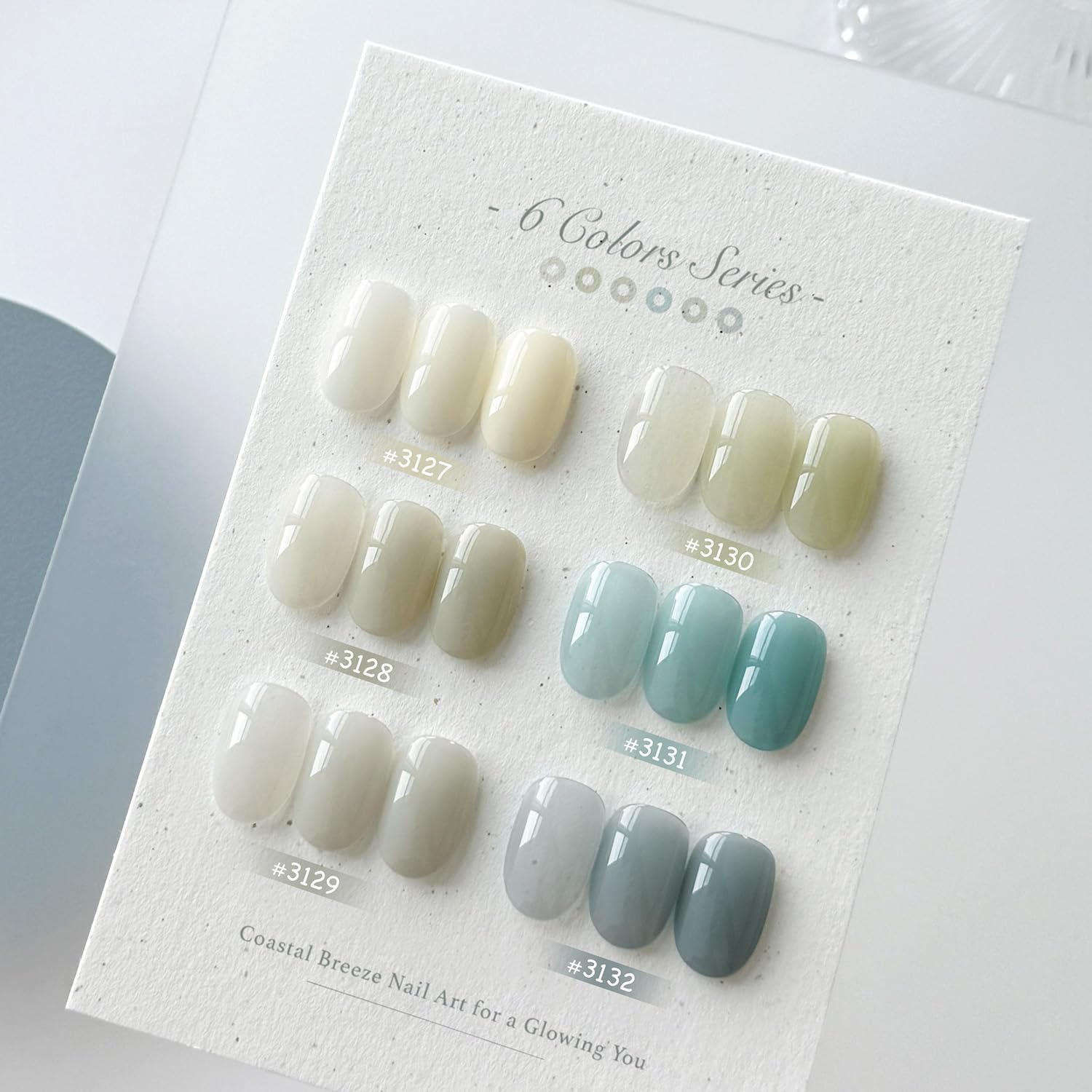 GAOY Coastal Breeze Jelly Gel Nail Polish Kit – 6 Soft Summer Colors