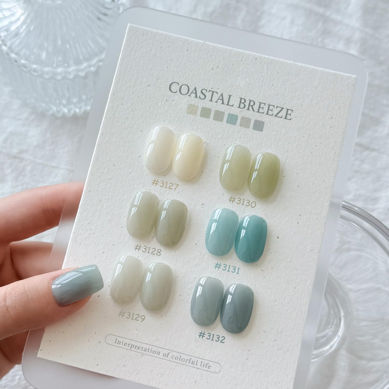 GAOY Coastal Breeze Jelly Gel Nail Polish Kit – 6 Soft Summer Colors