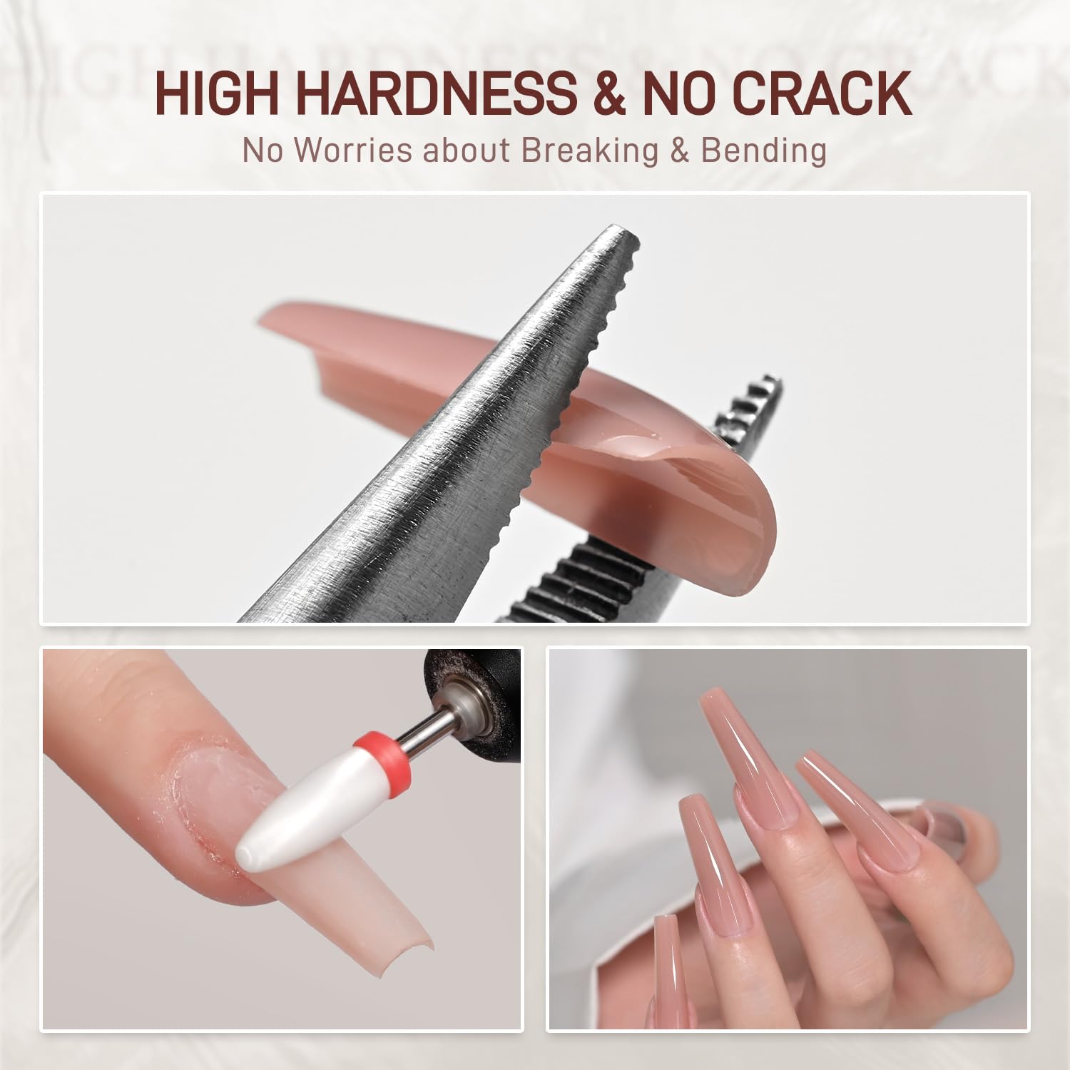GAOY Crystal Poly Gel 60g Nude 03 – Nail Extension Builder Gel for Beginner & Pro