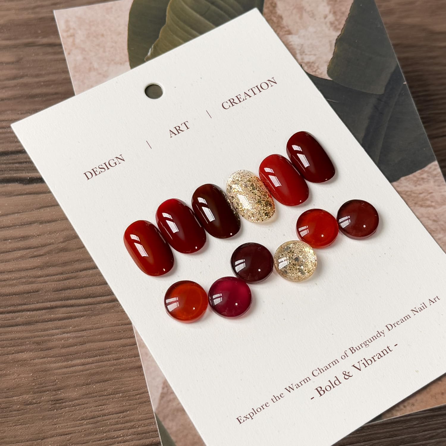GAOY Burgundy Red Gel Nail Polish Set – 6 Colors for DIY & Salon Nails