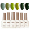 GAOY Jade Green Gel Nail Polish Set – Mint, Moss & Emerald Gemstone Shades for Nail Art