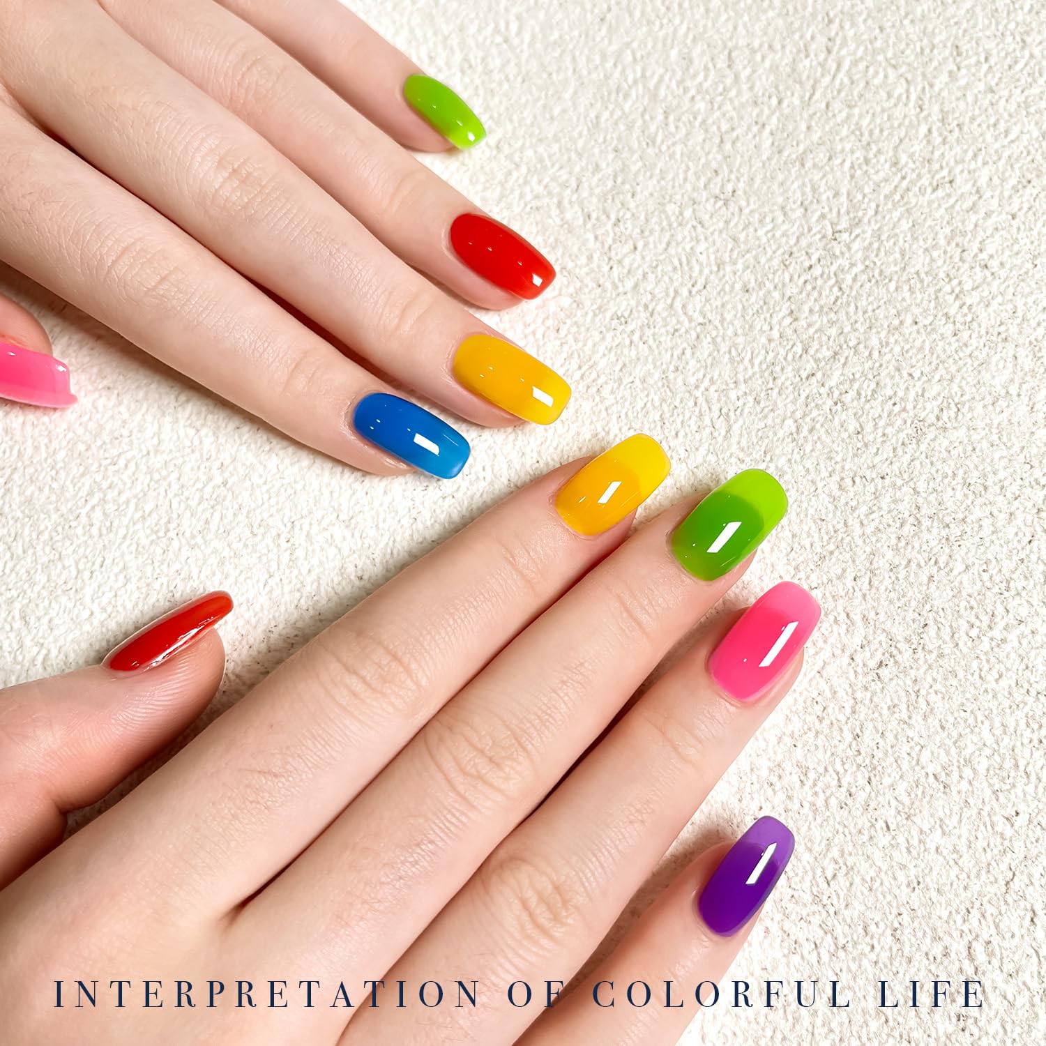 GAOY Jelly Gel Nail Polish Kit — 6 Buildable Colors for DIY Manicures