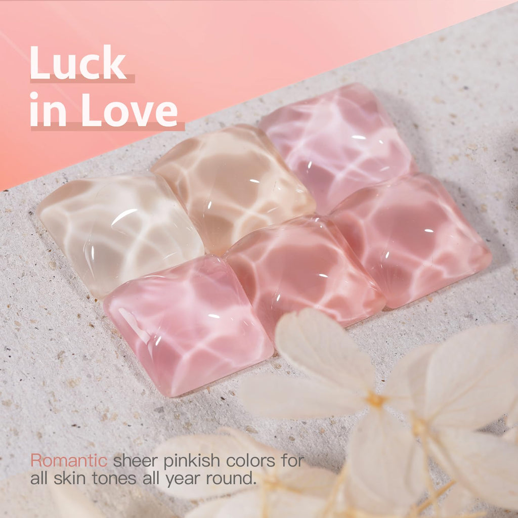 GAOY Jelly Gel Nail Polish Set — 6 Buildable Colors for Home Manicure
