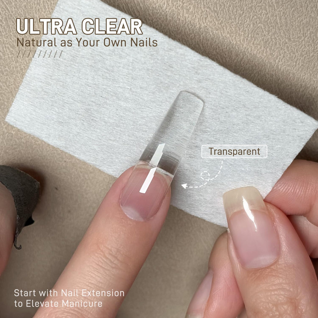 GAOY Ultra-Clear Crystal Poly Gel 60g – Clear Nail Extension Builder for Home & Salon