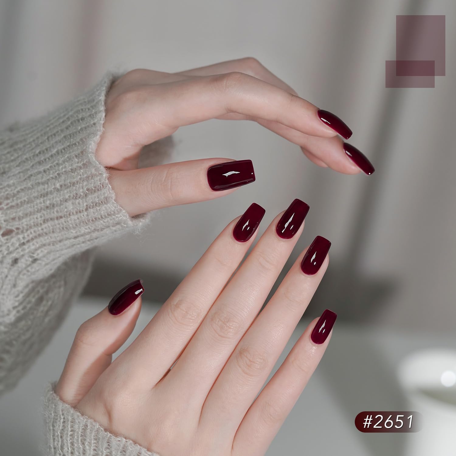 GAOY 23-Pcs Gel Nail Polish Kit – Red Glitter Colors with Glossy & Matte Top Coats