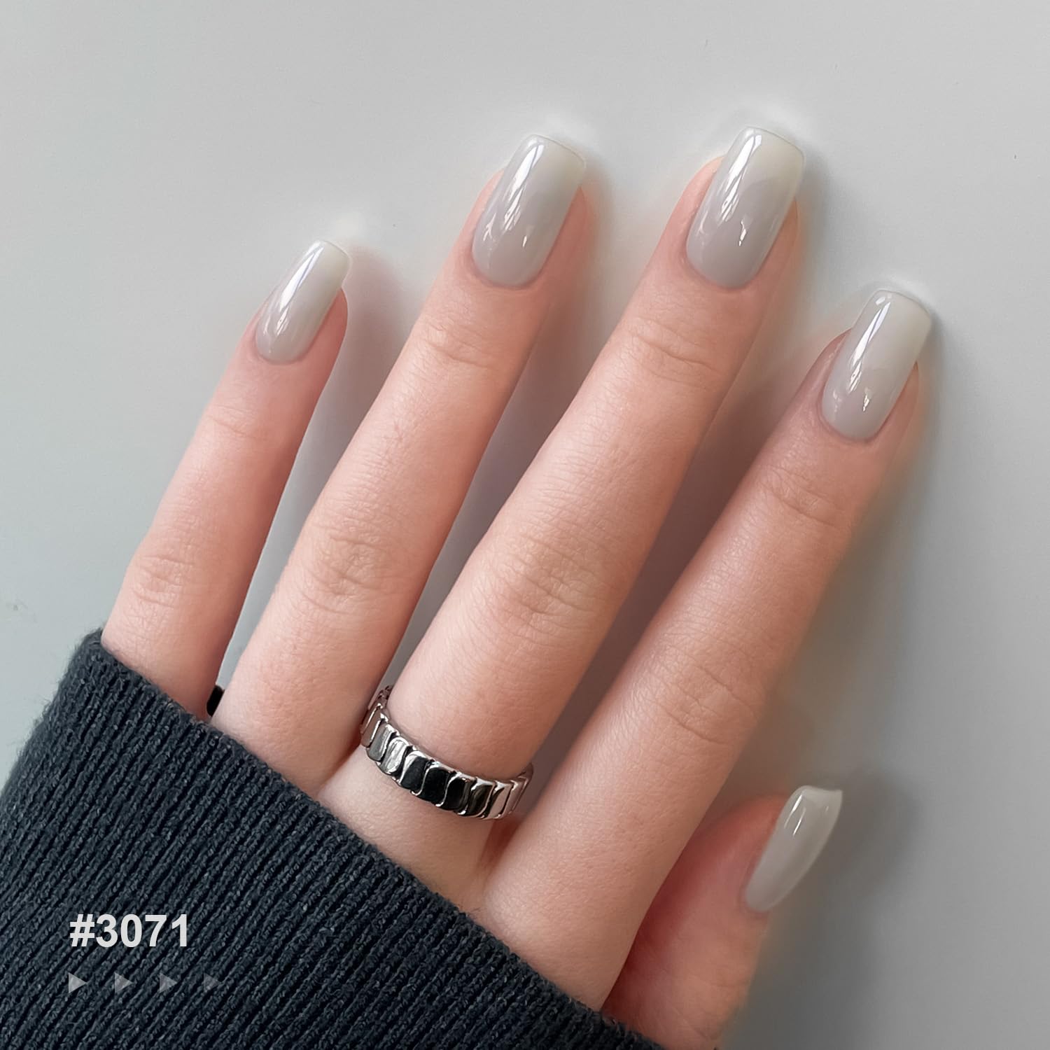 GAOY Milky Gel Nail Polish: 6 Creamy Nude, Gray & Green Shades for Home Manicures