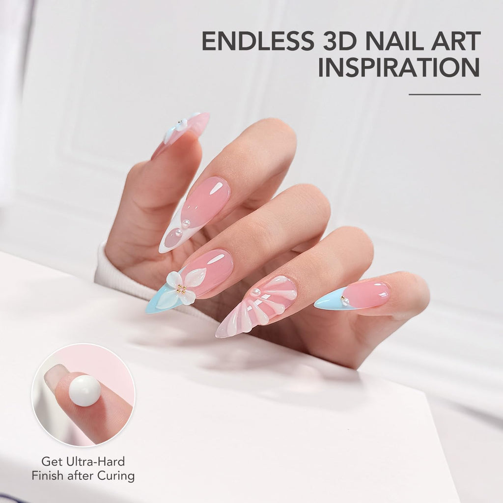 GAOY 60g Solid Builder Gel for Nails — Non-Sticky 3D Nail Art & Extensions