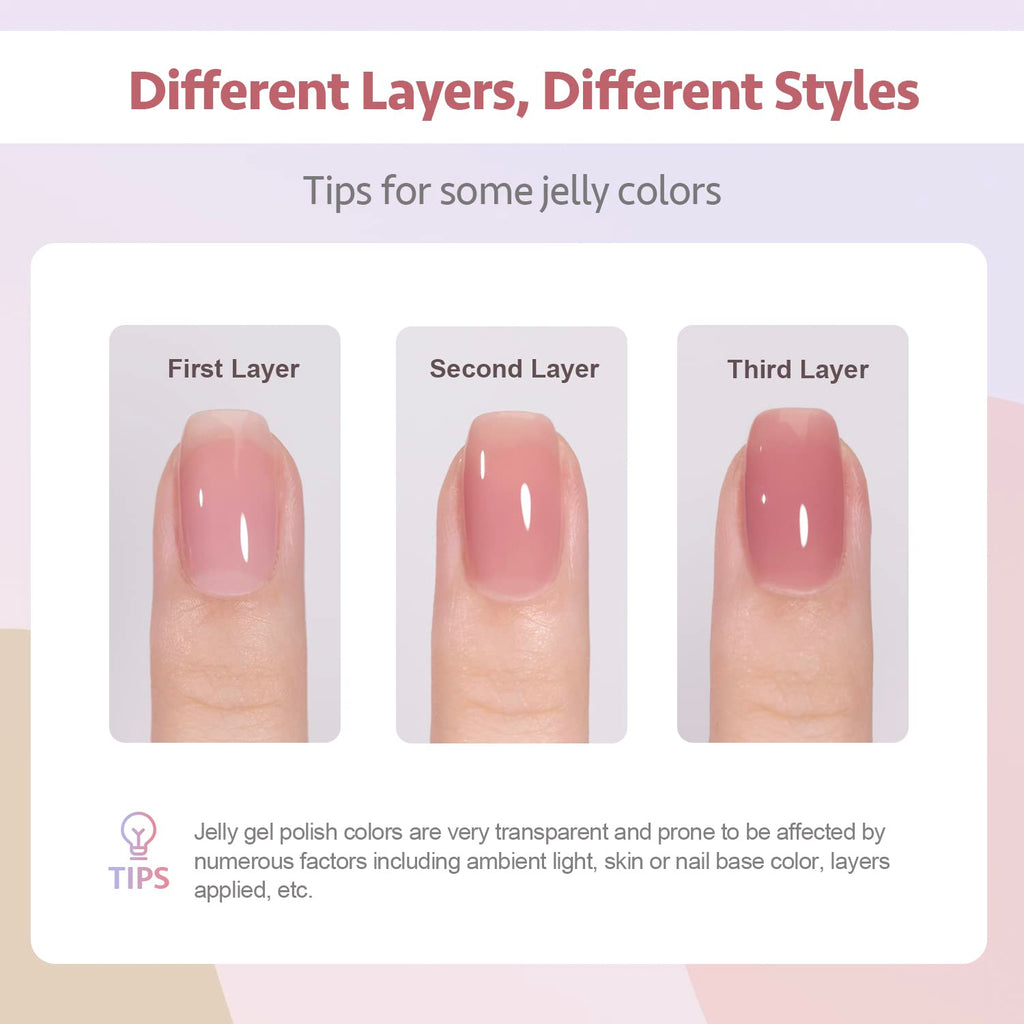GAOY 42 Pcs Gel Nail Polish Kit – 39 Colors + Glossy & Matte Top & Base Coats for Salon & DIY Manicure