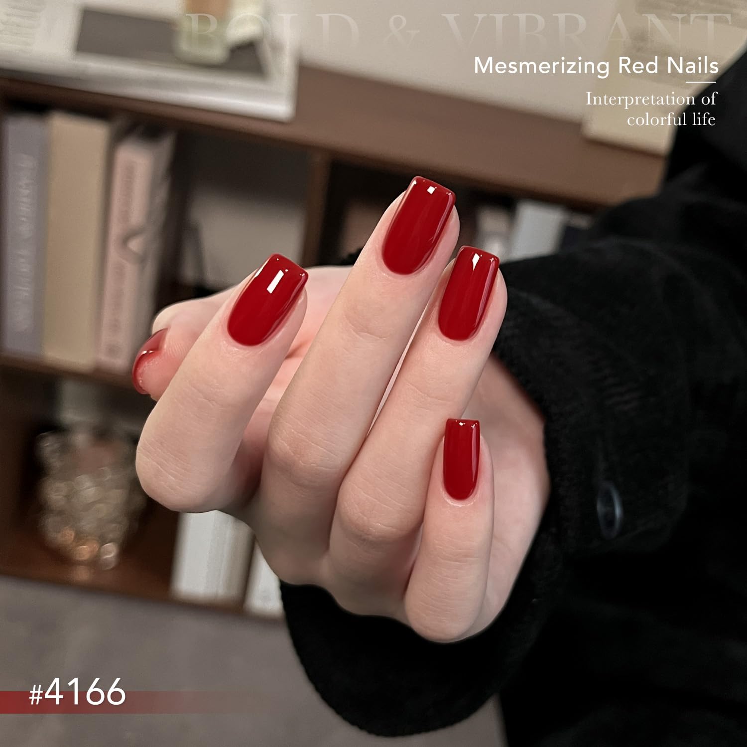 GAOY Burgundy Red Gel Nail Polish Set – 6 Colors for DIY & Salon Nails