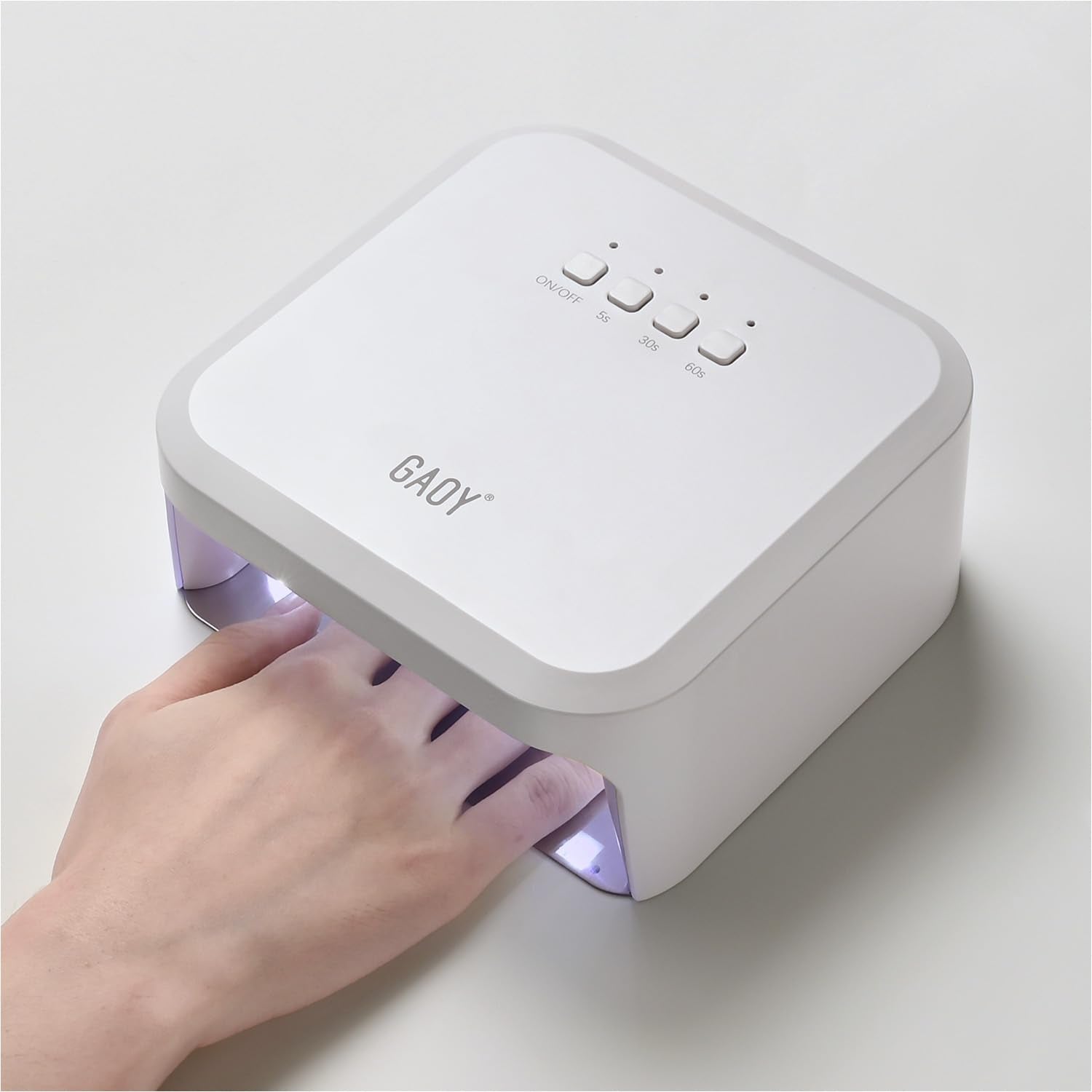 GAOY UV Light for Gel Nails | Fast Curring Nail Lamp with Infrared Sensor & 3 Timers – Salon & Home
