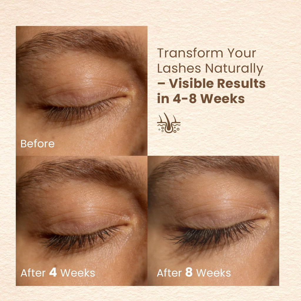 GAQQI Lash Serum for Eyelash Growth – Longer, Fuller Lashes, Prostaglandin-Free, Vegan & Cruelty-Free (6ml)