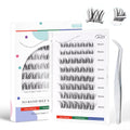 GAQQI Self-Adhesive Eyelashes Clusters 10-16mm | No Band Press-On Lashes